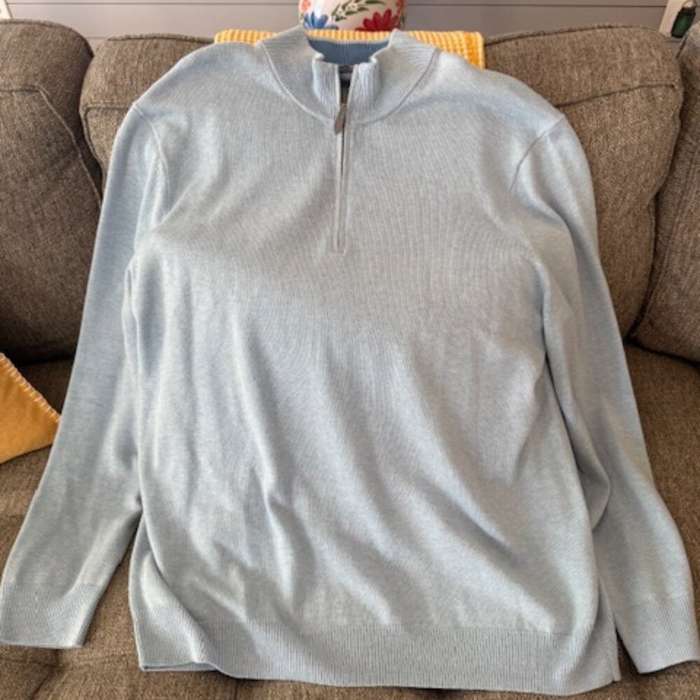 Vineyard Vines Saltwater 1/4 Zip Sweater - Size XL